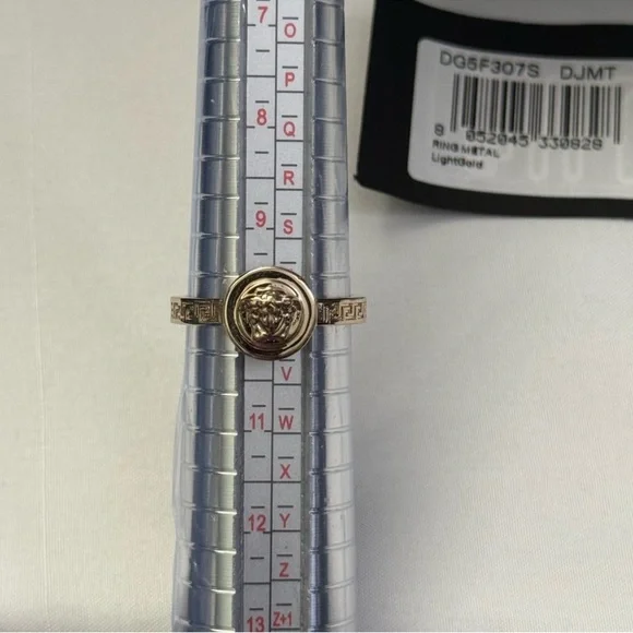 Versace Medusa Gold Ring NIB Size 10 - Picture 3 of 6